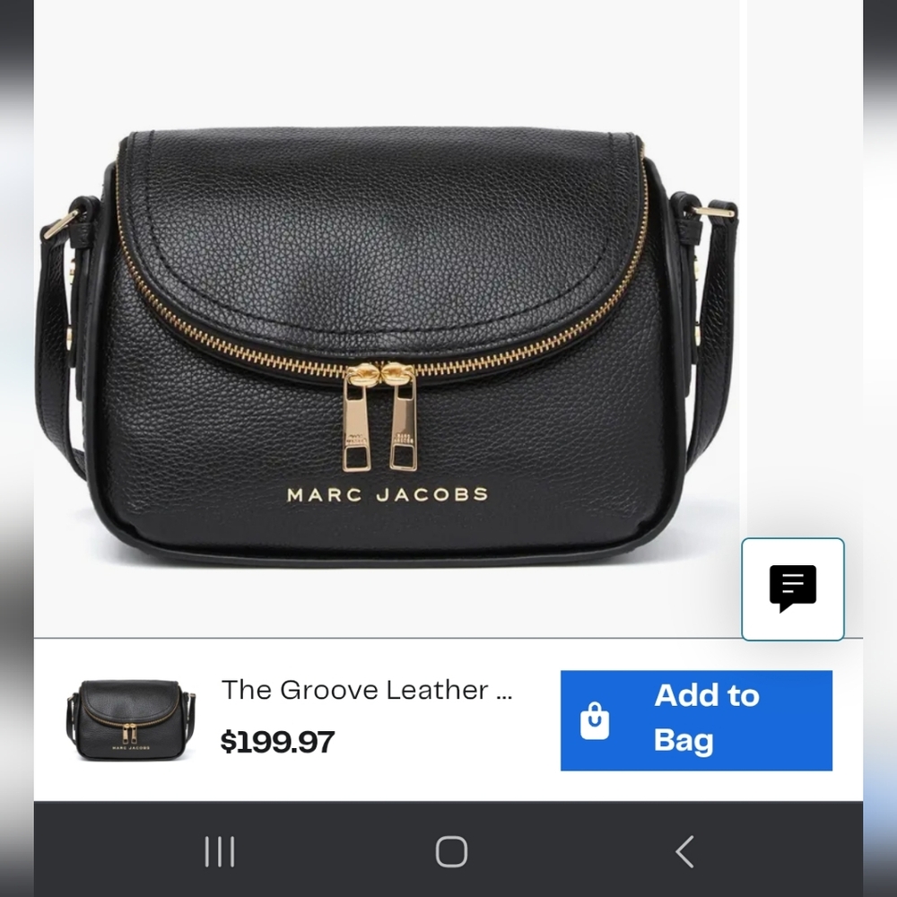 Marc Jacobs The Groove Leather Mini Messenger Bag
